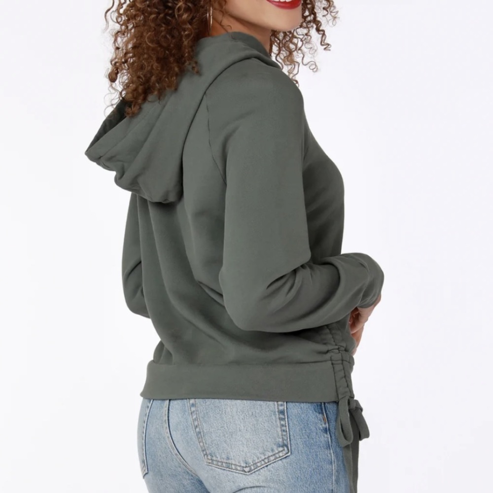 Bobi USA black cinched side hoodie
